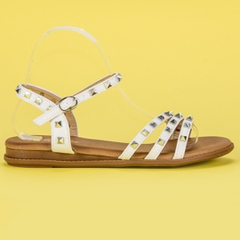 Renda Sandales blanches rock
