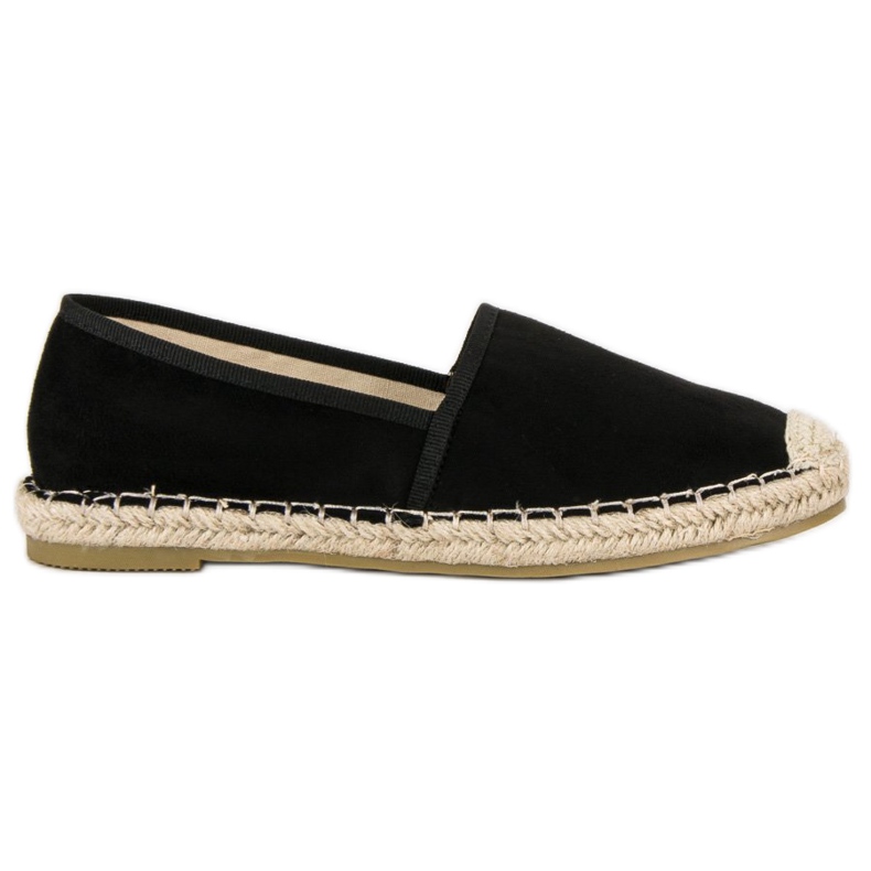 Sweet Shoes Espadrilles en daim noir le noir