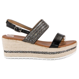 Seastar Espadrilles compensées le noir