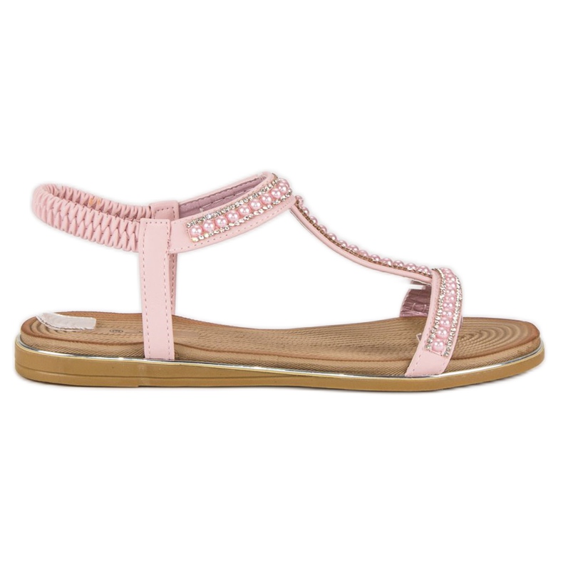 Juliet Sandales plates roses