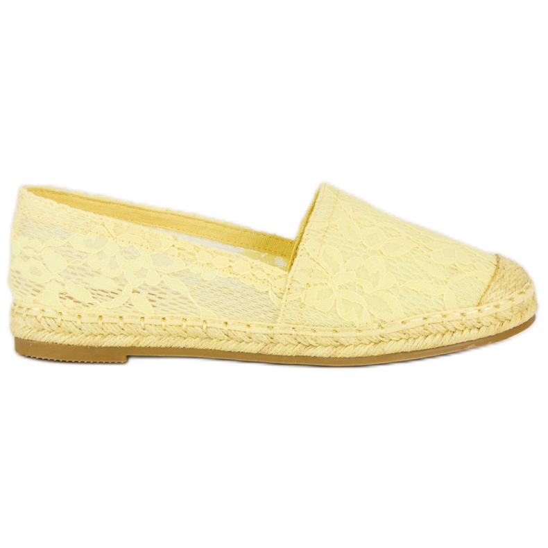 Seastar Espadrilles en dentelle jaune