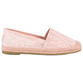 Seastar Espadrilles en dentelle rose Seastar Espadrilles en dentelle rose