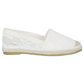 Seastar Espadrilles en dentelle blanche