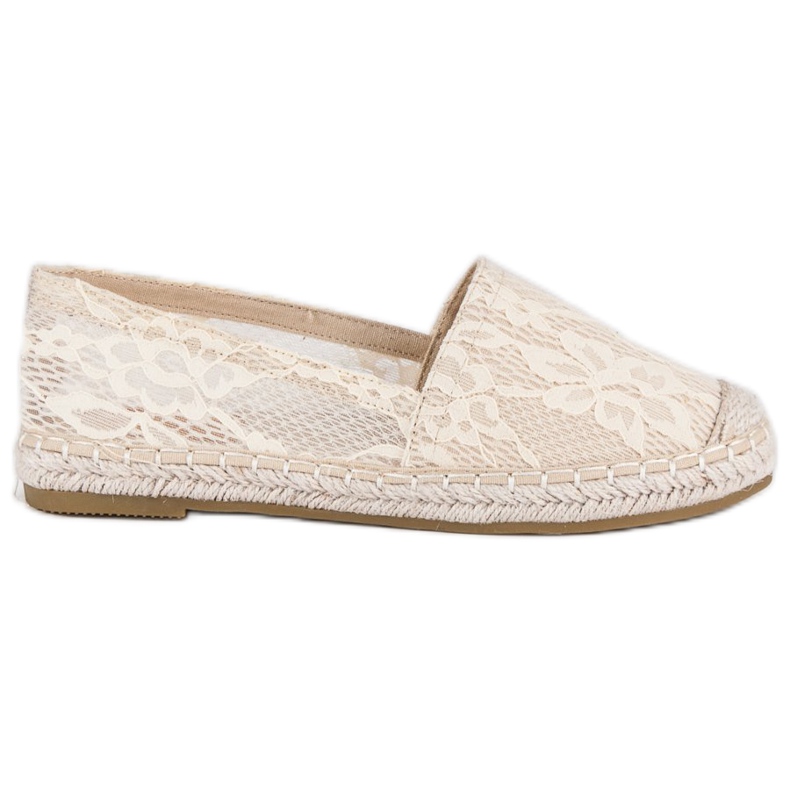 Seastar Espadrilles en dentelle beiges Seastar Espadrilles en dentelle beiges