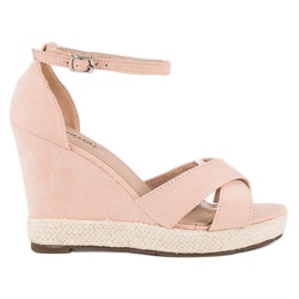 Seastar Sandales compensées en daim brun