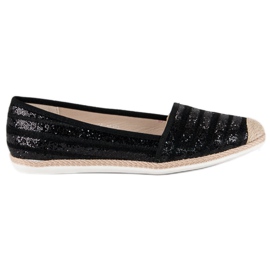 Espadrilles noires à la mode le noir