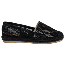 Seastar Espadrilles en dentelle noire Seastar Espadrilles en dentelle noire
