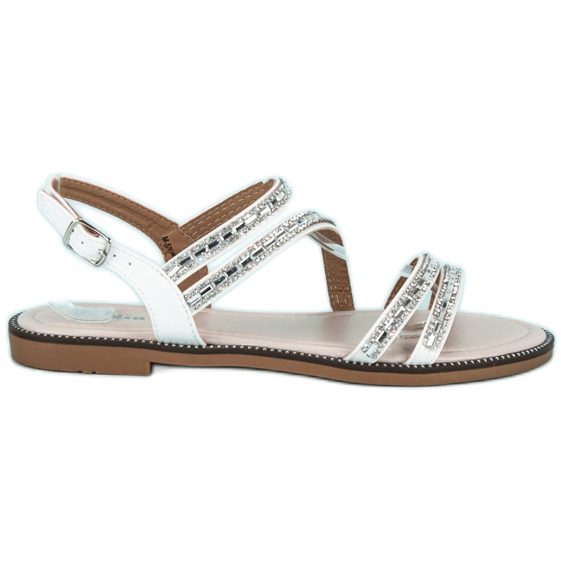 Nio Nio Sandales plates élégantes blanche Nio Nio Sandales plates élégantes blanche