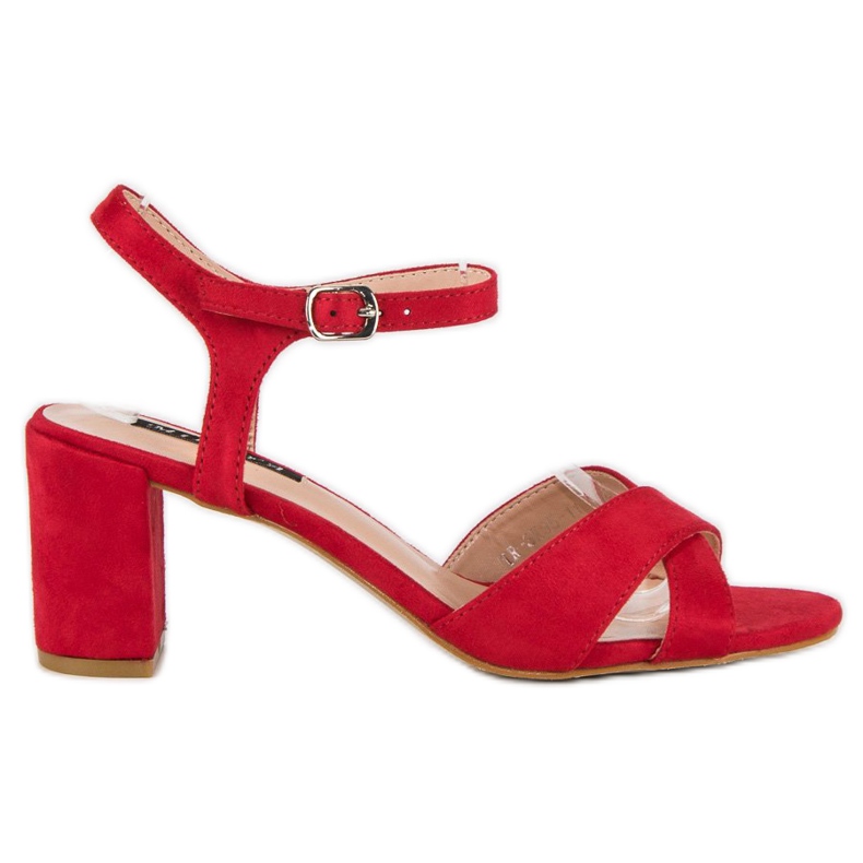 Milaya Sandales rouges sur un poteau