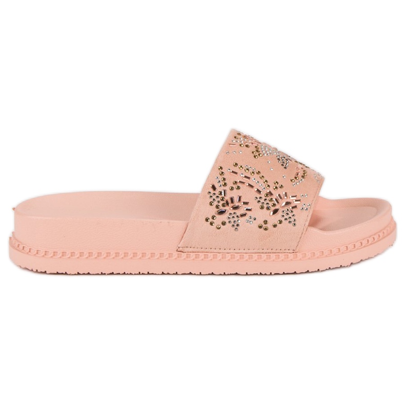 Tongs femme rose