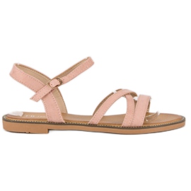 Ch. Creation Sandales en daim femme rose