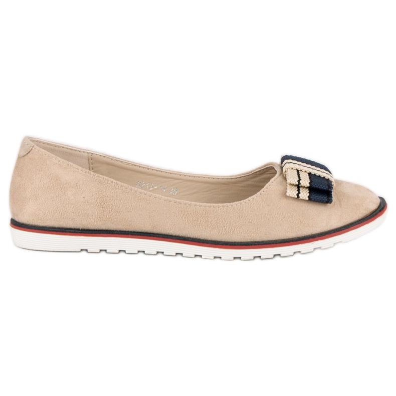 Ballerines à nœud VICES brun bleu marin