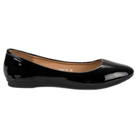 Ballerines laquées le noir
