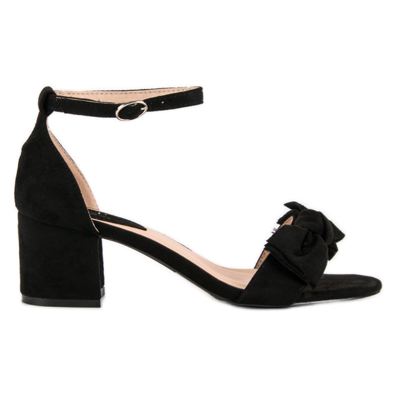 Top Shoes Sandales noires à talons hauts le noir