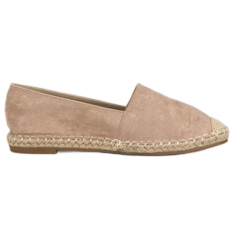Best Shoes Espadrilles en daim beiges
