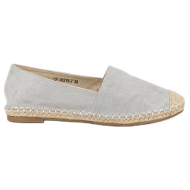Best Shoes Espadrilles en daim gris