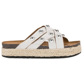 Sergio Todzi Chaussons avec strass gris