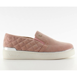 Baskets à enfiler en daim 7103 Rose