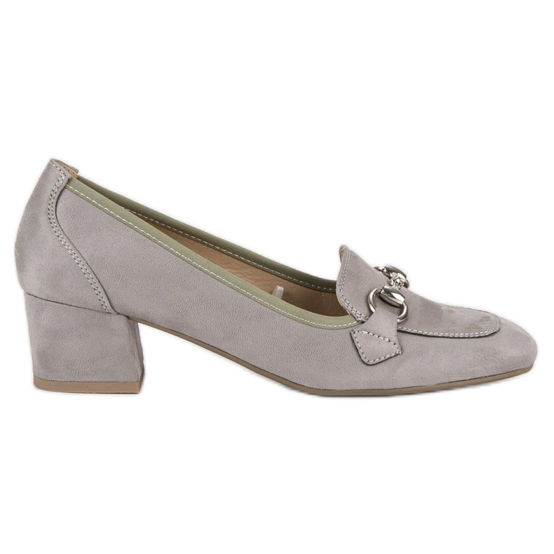 Escarpins vinceza en daim gris