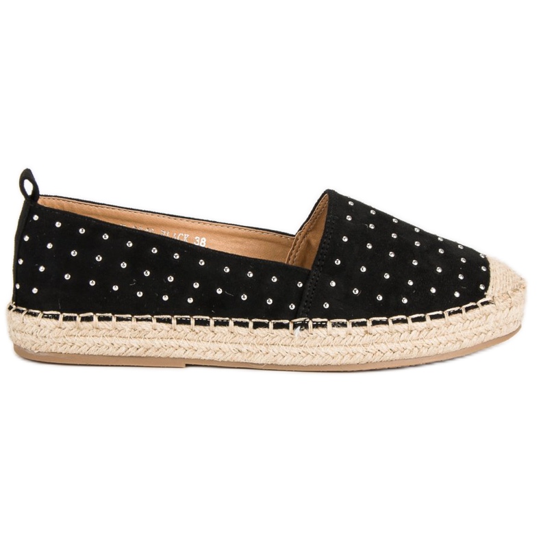 Marquiz Espadrilles en daim noir le noir