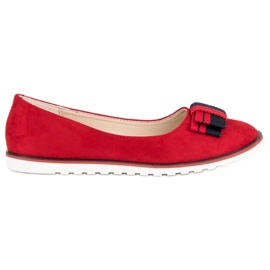 Ballerines à nœud VICES rouge