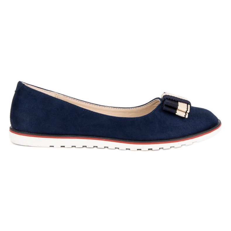 Ballerines à nœud VICES brun bleu marin