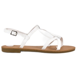 Ideal Shoes Sandales blanches légères Ideal Shoes Sandales blanches légères