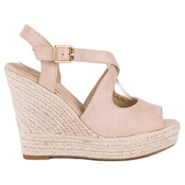 Espadrilles compensées brun