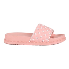 Pantoufles élégantes pour femmes rose Pantoufles élégantes pour femmes rose