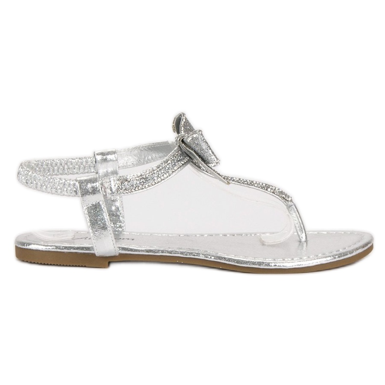 Abloom Tongs avec bande élastique gris