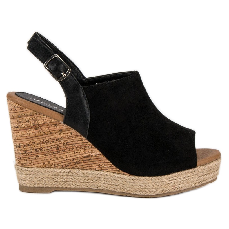 Milaya Chaussures compensées noires le noir Milaya Chaussures compensées noires le noir