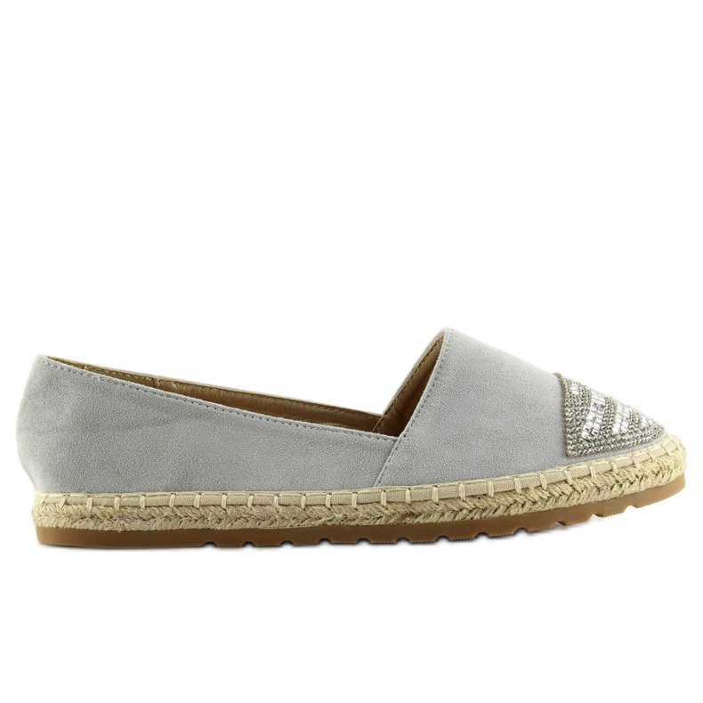 Espadrilles Grises pour femme H8-102 Argent Espadrilles Grises pour femme H8-102 Argent