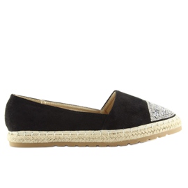 Espadrilles femme noires H8-102 Noir le noir
