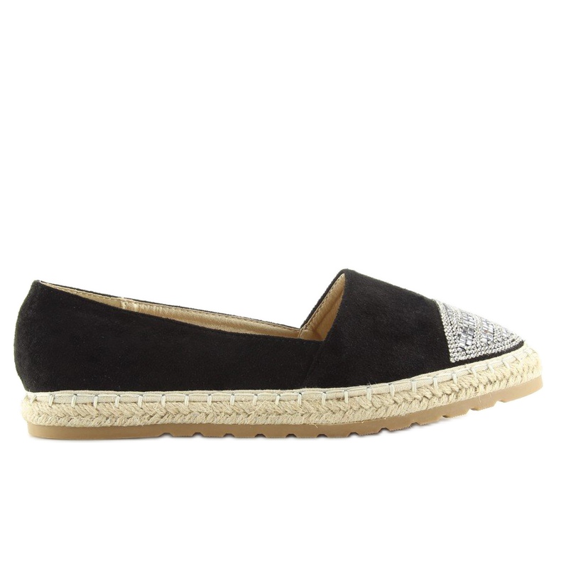 Espadrilles femme noires H8-102 Noir le noir