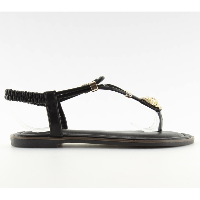 Sandales tongs femme noires 7537 noir le noir