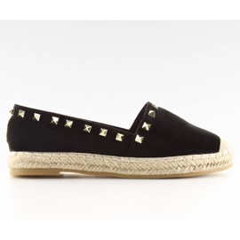 Espadrilles à clous noirs BB12P le noir