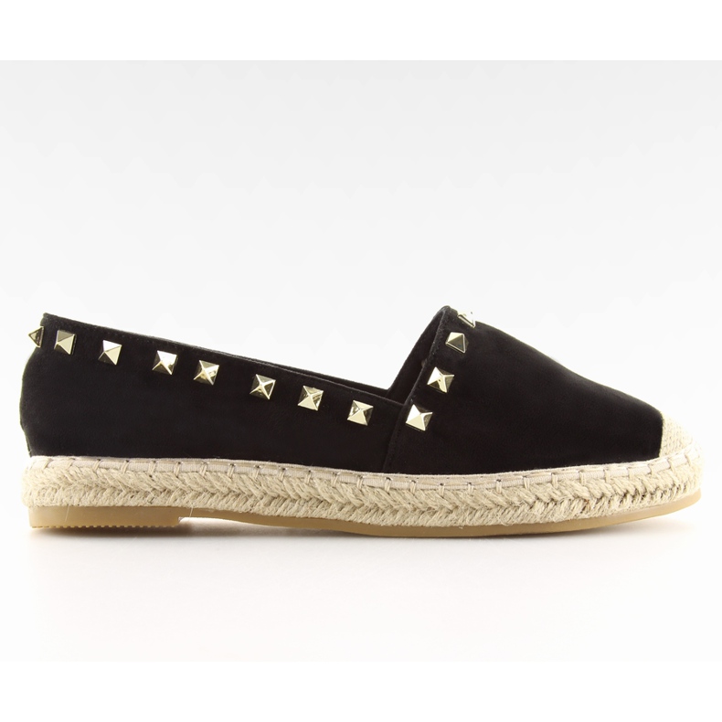 Espadrilles à clous noirs BB12P le noir