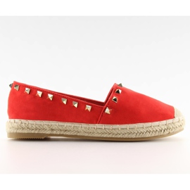 Espadrilles à clous rouge BB12P rouge