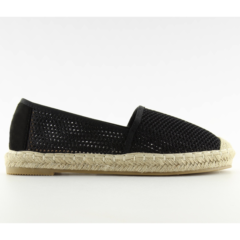 Espadrilles en maille noire MB-6461 noir