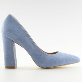 Escarpins sur le poteau bleu R123P Bleu