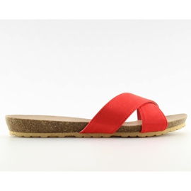 Chaussons en daim rouge pour femmes SR-2812 Orange Chaussons en daim rouge pour femmes SR-2812 Orange