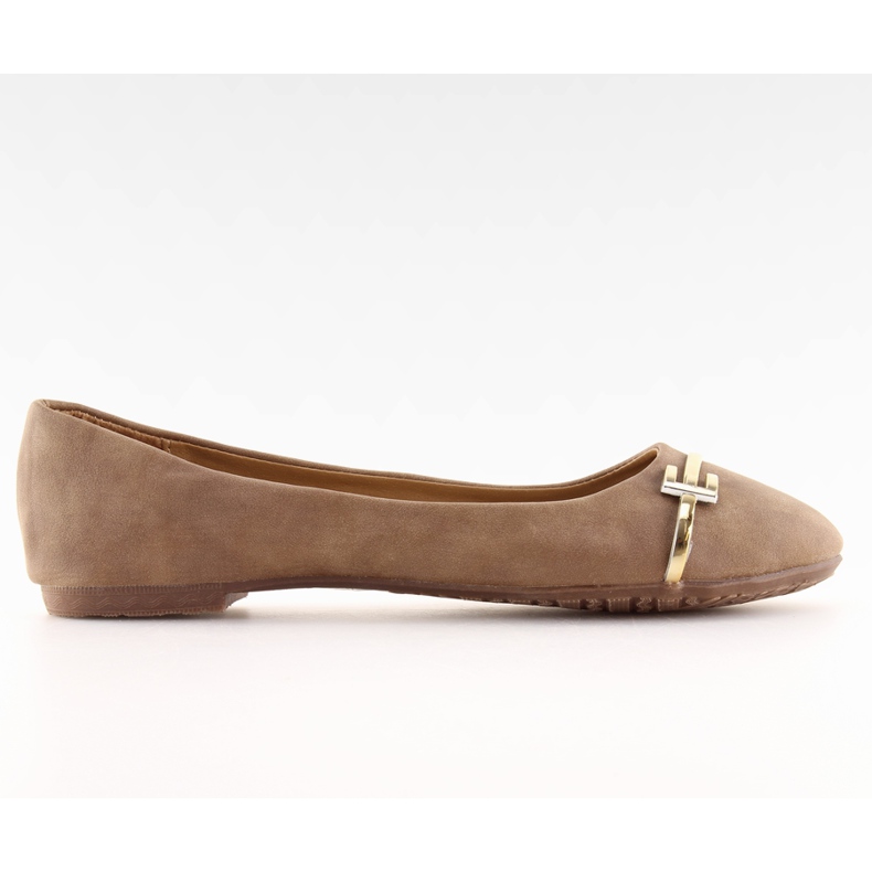 Ballerines femme marron P305 kaki brun