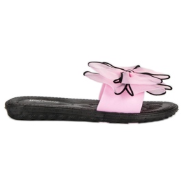 Chaussons à nœud rose Chaussons à nœud rose