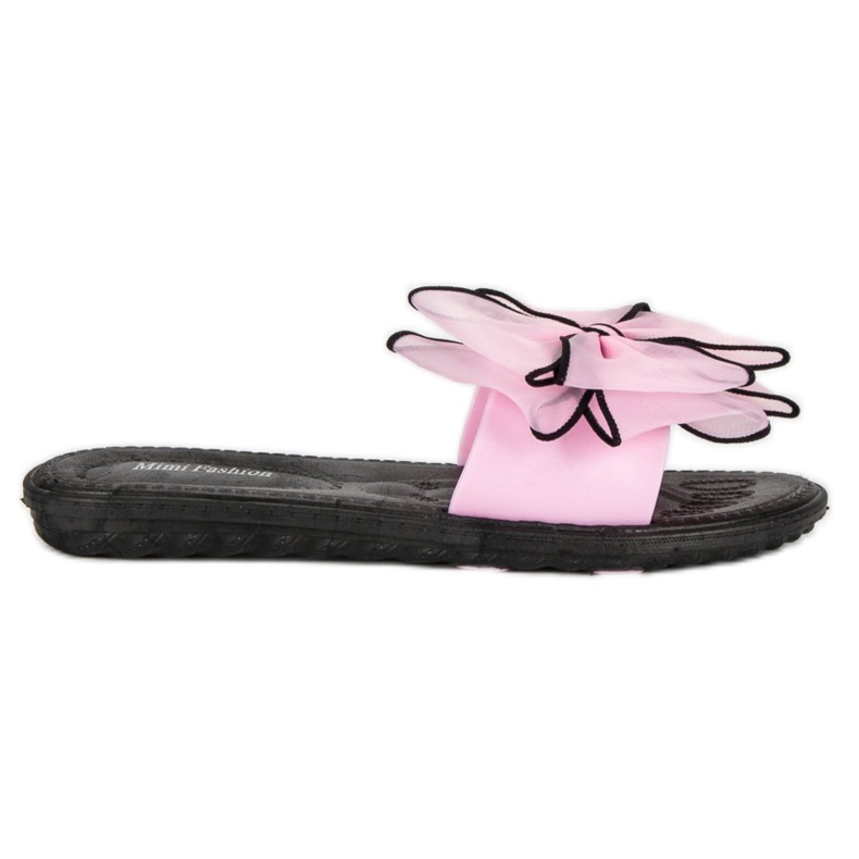 Chaussons à nœud rose Chaussons à nœud rose