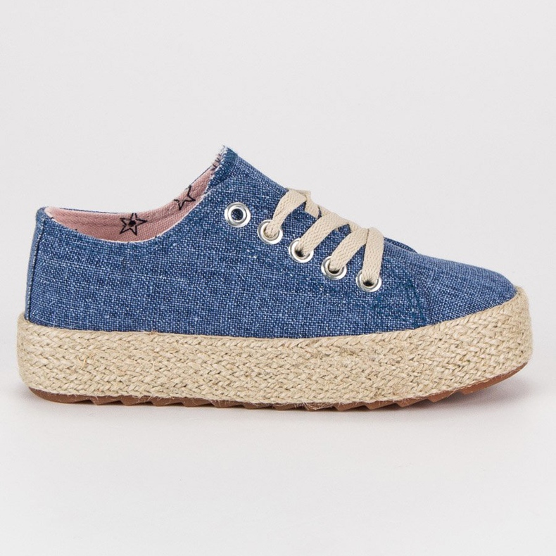 Kylie Espadrilles pour enfants bleu