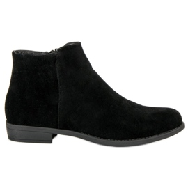 Bottes en daim classiques le noir