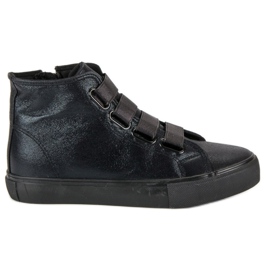 Baskets noires à bande élastique