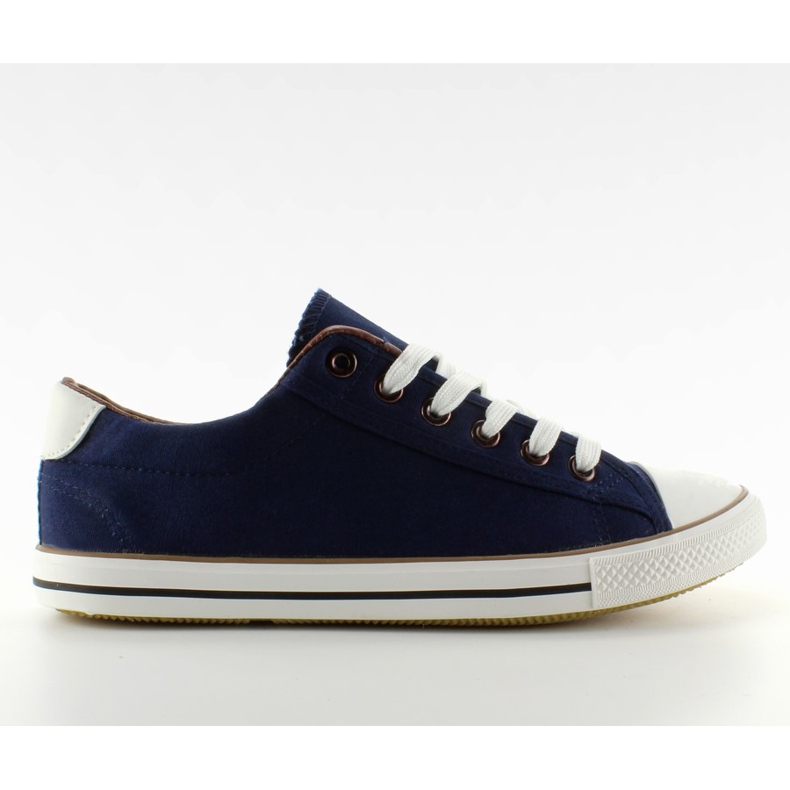 Baskets pour dames finition intégrale BL63 bleu marin