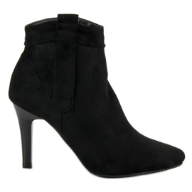 Bottes à talons hauts classiques noir