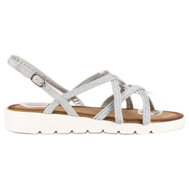 Comer Sandales confortables pour femmes gris
